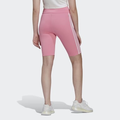 Party Pink Gym And Swim Cross Front Pocket Booty Shorts