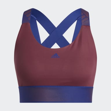 Women Training Burgundy Believe This Medium-Support Workout Bra
