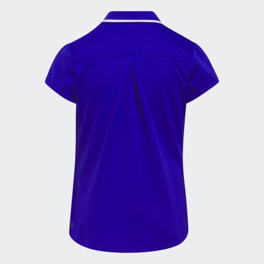 Polo texturé Bleu Adolescents 8-16 Years Golf