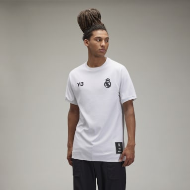 Men's Y-3 White Y-3 REAL MADRID 120TH ANNIVERSARY PRE-MATCH JERSEY