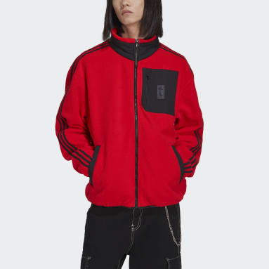 Giacca Lifestyler Fleece Belgium Rosso Uomo Calcio