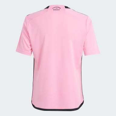 Youth 8-16 Years Soccer Pink Inter Miami CF 24/25 Home Jersey Kids