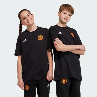 T-shirt do Manchester United Preto Criança Futebol