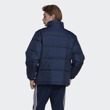 Männer Originals Essentials Padded Puffer Jacke Blau