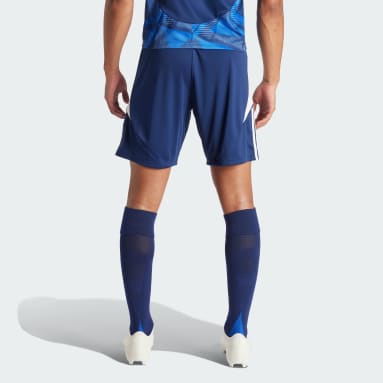 MEN'S ADIDAS SATIN SOCCER SHORTS (COLLECTOR'S ITEM) BLUE MED.