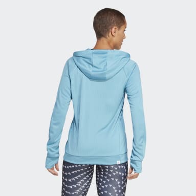 Dames Hardlopen blauw Made to be Remade Running Hoodie