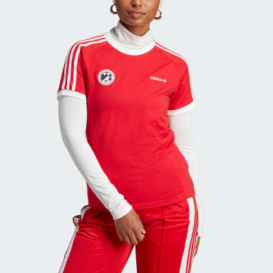 SOCCER SS TEE Rojo Mujer Originals