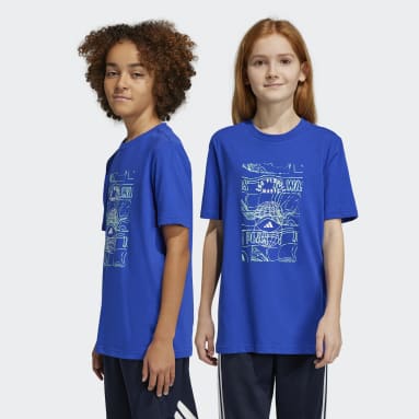 Kids Sportswear Blue Run for the Oceans Graphic Tee