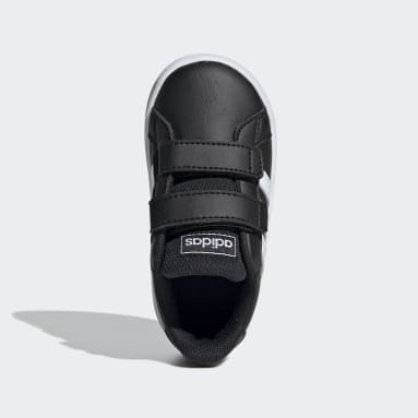 Kids Sport Inspired Black Grand Court Shoes