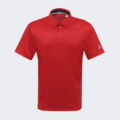 Men Golf Red AEROREADY Polo Shirt