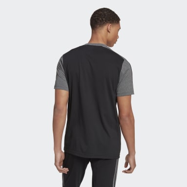 Männer Sportswear Essentials Mélange T-Shirt Schwarz
