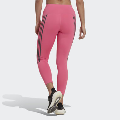 Women Running Pink Run Icons 3-Stripes 7/8 Running Leggings