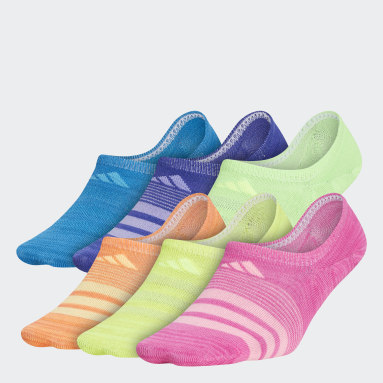 Children 4-8 Years Training Multicolor Superlite Super-No-Show Socks 6 Pairs