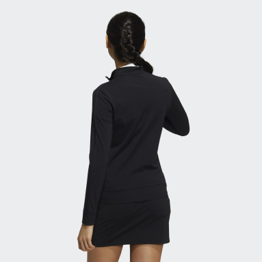 Women Golf Black Primeblue Full-Zip 3-Stripes Track Jacket
