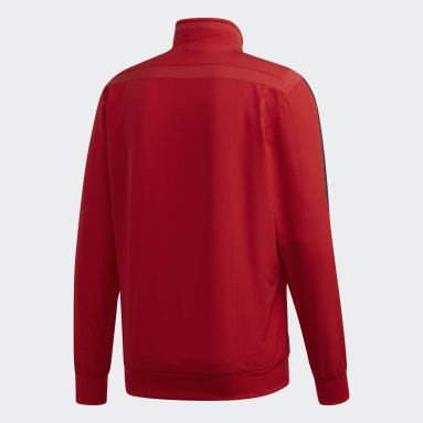 Men Football Red Manchester United Presentation Track Top