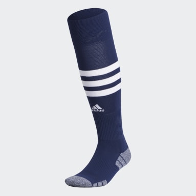 Softball Blue 3-Stripes Hoop OTC Socks