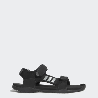 Men Outdoor Black Comfort Adi Sandals