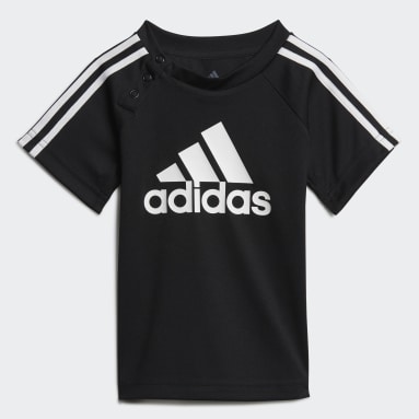 Camiseta adidas 3 bandas Negro Niño Sportswear