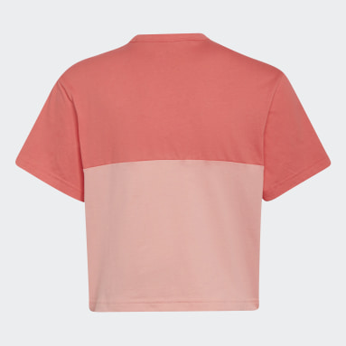 T-shirt Colorblock Rosso Ragazza Sportswear
