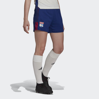 Pantalón corto entrenamiento Olympique de Lyon Tiro Azul Mujer Fútbol