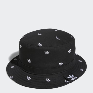 Originals Black Allover Print Trefoil Bucket Hat