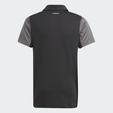 Camiseta Polo de Tenis Club Negro Niño Tennis