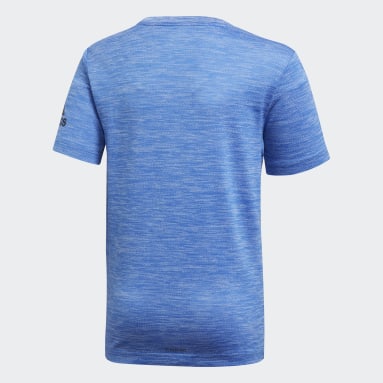 Youth 8-16 Years Yoga Blue Gradient T-Shirt