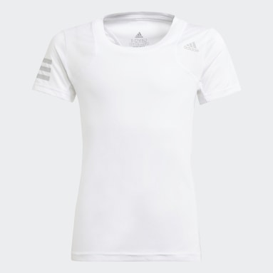 Meisjes Tennis Wit Club Tennis T-shirt