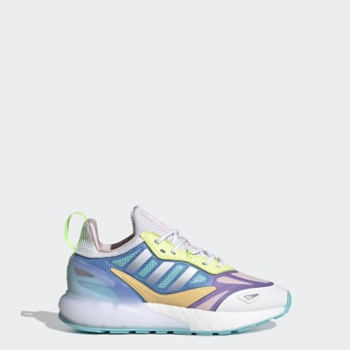 Youth Originals White ZX 2K Boost 2.0 Shoes