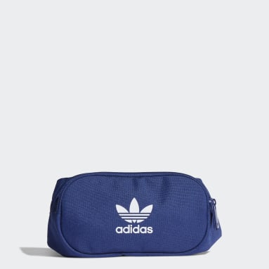 Originals Blue Adicolor Branded Webbing Waist Bag