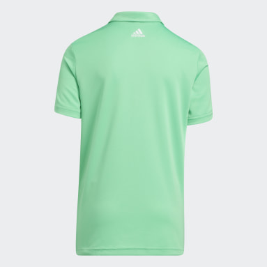 Boys Golf Green 3-Stripes Polo Shirt