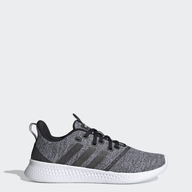 adidas runners black and white