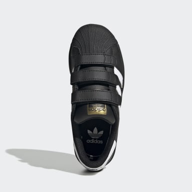 adidas superstar black kids