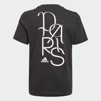 T-shirt Paris Boutique Noir Garçons Sportswear