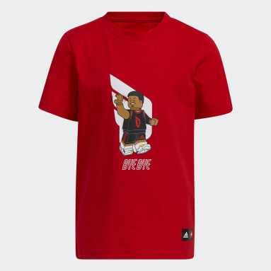 Kids 4-8 Years Basketball Red adidas x LEGO® T-Shirt Damian Lillard