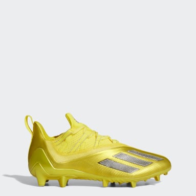 yellow and blue football cleats