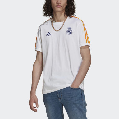 Real Madrid 3-Stripes T-skjorte Hvit