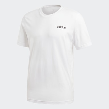 Männer Sportswear Essentials Plain T-Shirt Weiß