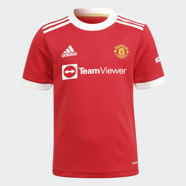 Kinderen Voetbal Rood Manchester United 21/22 Mini Thuistenue
