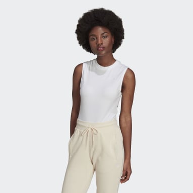Women's Originals White Adicolor Single Jersey Bodysuit