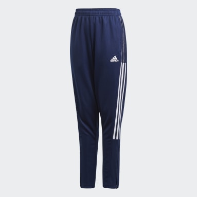 Youth 8-16 Years Football Blue Tiro 21 Tracksuit Bottoms