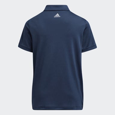 Boys Golf Blå 3-Stripes Polo Shirt
