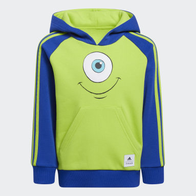 Children Basketball Green Little Kids Mike Wazowski Hoodie