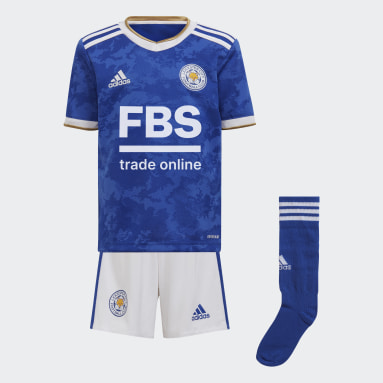 Miniconjunto primera equipación Leicester City FC Azul Niño Fútbol