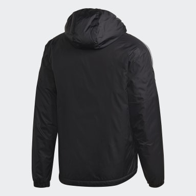 Men Outdoor Black Essentials Insulated Hooded Jacket
