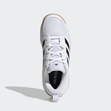 Youth 8-16 Years Table Tennis White Ligra 7 Indoor Shoes