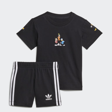 Infant & Toddler Originals Black Disney Mickey and Friends Shorts and Tee Set
