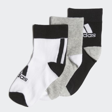Youth 8-16 Years Training Black Ankle Socks 3 Pairs