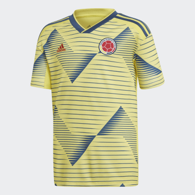 Jersey Uniforme Titular Selección Colombia Amarillo Niño Fútbol