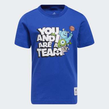 Kinderen Basketbal Blauw Little Kids You and I Are a Team T-shirt